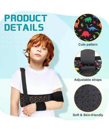 Kids Arm Sling - Pediatric Shoulder Immobilizer & Elbow Support for Boys & Girls - Dinosaur Style Collarbone Brace for Broken Arms & Shoulder Injuries - Buy Online on GoSupps.com