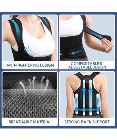 Suptrust Posture Corrector for Women and Men - Back Support Belt, Upper Back Brace, Scoliosis and Hunchback Corrector (Medium Size) - Buy Online on GoSupps.com