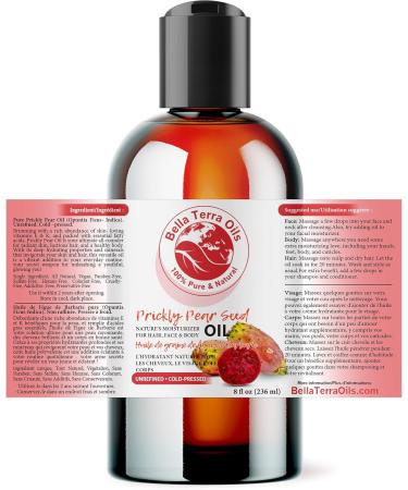 Prickly Pear (Cactus) Seed Oil. 236ml. 100% Pure. Cold-pressed. Unrefined. 150% more Vitamin E than Argan Oil! Lightweight. Natural Moisturizer. 236 ml (Pack of 1) - Buy Online on GoSupps.com