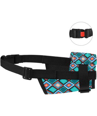 Collardirect Adjustable Dog Muzzle - Soft Breathable Nylon for Small Medium & Large Dogs - Chewing Barking Biting - Tribal Pattern 3 - Buy Online on GoSupps.com