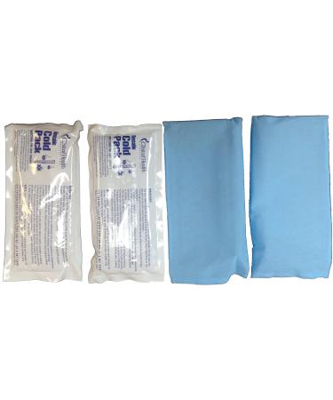 Therapist's Choice Reusable Cold & Hot Pack 5x10 with Removable Protective Sleeve Cover (2 Hot & Cold Packs)
