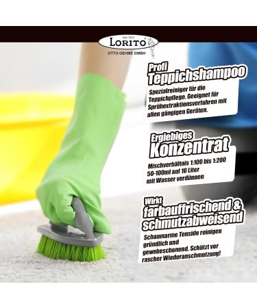 Lorito Tescha Carpet Cleaner - 10L Concentrate | Effective Carpet Shampoo & Care for Spray Extraction - Buy Online on GoSupps.com