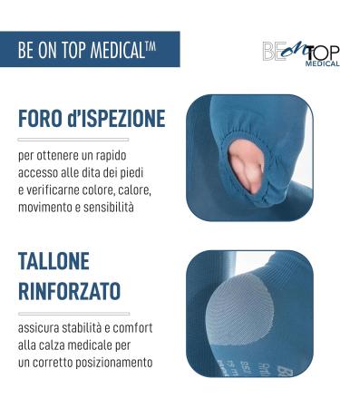 BEONTOP Medical Compression Stockings 19 mmHg Unisex - XL Blue | Enhance Comfort & Circulation | International Shipping Available - Buy Online on GoSupps.com