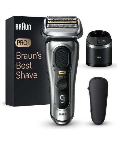Braun Series 9 Pro+ razor Men Electric Electrician Sasier with 5 Pro Razor elements Long -haired cutter Protrimmer & cleaning station 60 min term made in Germany 9567cc silver - Buy Online on GoSupps.com