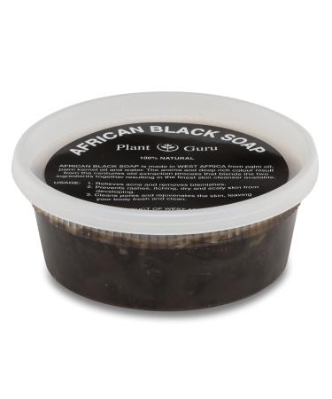 African Black Soap Paste 8 oz. 100% Raw Pure Natural From Ghana. Acne Treatment  Aids Against Eczema & Psoriasis  Dry Skin  Scars and Dark Spots. Great For Pimples  Blackhead  Face & Body Wash.