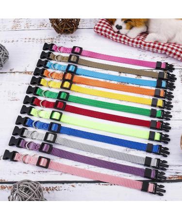 Buy Yorgewd 12 Pack Adjustable Puppy Neck Bands - Safety ID for Small Dogs & Cats - Multicolor (17-26cm) - Buy Online on GoSupps.com