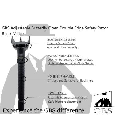 Shop G.B.S Grooming Gift Set - Double Edge Safety Razor Shaving Accessories & Travel Bag - Ideal Gift for Men - Buy Online on GoSupps.com