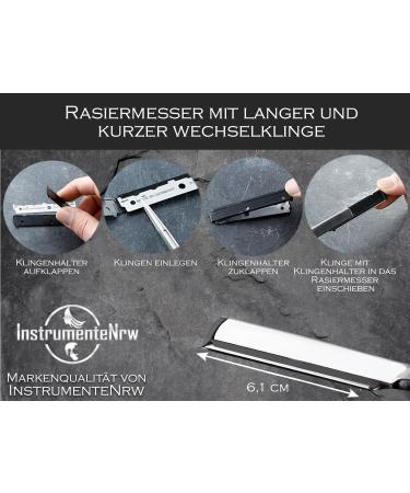 Soling Razor Set for Men - German-Made Beard Care Knife with Changeable Blades | Perfect Wet Shave - Silver - Buy Online on GoSupps.com