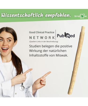 Scrupmi Miswak Toothbrush | 4-Pack | Eco-Friendly Vegan Biodegradable | 100% Natural & Plastic-Free for Travel - Buy Online on GoSupps.com