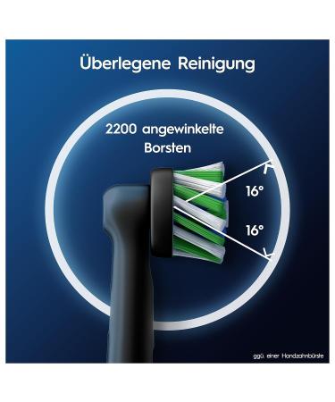 Oral-B Pro Crossaction Electric Toothbrush Replacement Brush Heads - 12 Pack - X-Bristen Original Oral-B Attachments Mailbox-Capable Made in Germany - Black - Buy Online on GoSupps.com