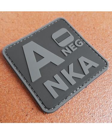 Blackout Subdued ANEG A-NKA Blood Type Morale Patch for Tactical Gear - Buy Online on GoSupps.com
