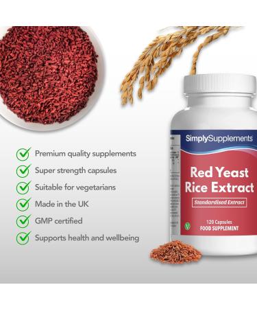 Super Strength Red Yeast Rice | Healthy Cholesterol Support | Vegan Friendly | 120 Day Supply | UK Made - Buy Online on GoSupps.com
