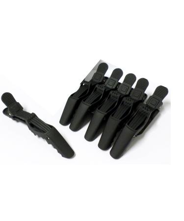 FP Shark Clips - Hair Clips Sectioning Clips Sectioning Clips - 6 pieces - Color(s) of your choice (black)