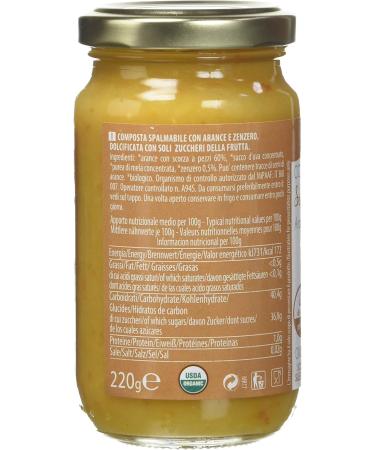 Probios Orange and Ginger Puree without Pectin with Organic Fruit Sugar 220 g - Buy Online on GoSupps.com