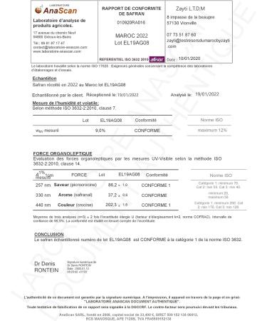 Premium Moroccan Saffron Filaments 5g - Laboratory Analyzed - Buy Online on GoSupps.com