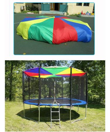12ft Kids Rainbow Parachute for Outdoor Team Games and Family Entertainment - Buy Online on GoSupps.com