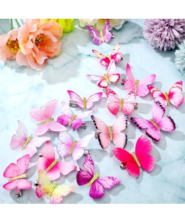 18 Pieces Glitter Butterfly Hair Clips for Teens Women Hair Accessories (Stylish Styles) - Buy Online on GoSupps.com