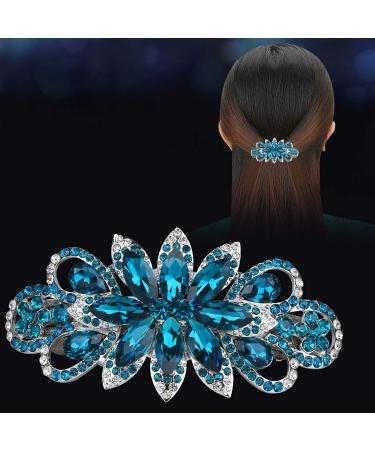 Rhinestone Hairpin Clip Accessories Minimal and Simple Flowers Crystal Hair Barrettes for Women Girl - Buy Online on GoSupps.com