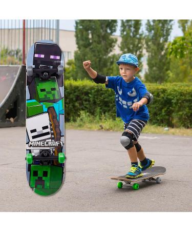 Minecraft 31 Skateboard - 9-Ply Maple Deck for Cruising, Carving, Tricks, and Downhill Mob - Buy Online on GoSupps.com
