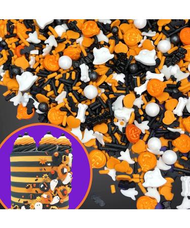 Manvscakes Assorted Halloween & Fall Sprinkles - 3.6 oz for Cake Decorating, Cookies, Ice Cream, Fondant Cake, Caramel Apples, Cupcakes & Desserts - Buy Online on GoSupps.com