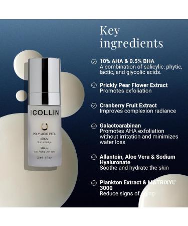 GM COLLIN Poly-Acid Peel Serum | Exfoliating Anti-Aging Facial Peel with Salicylic & Glycolic Acids - International Shipping Available - Buy Online on GoSupps.com