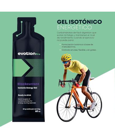 Evotion Pro High Energy Gel - 5x60ml | 80KCAL | 20G Carbs | Currant Flavored Malodextrin Power Gel for Running & Marathon Energy - Buy Online on GoSupps.com
