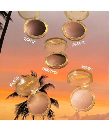 Kosas Sun Show Glowy Warmth Bronzer - Talc-Free Vegan Contouring Powder for Cheekbones & Jawline - Enriched with Fatty Acids - Ideal for Beachy Looks - Buy Online on GoSupps.com