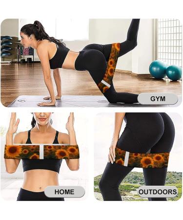 Sunflower Field Yoga Workout Bands | Comfort Leg & Booty Resistance Straps | Ideal for Physical Therapy & Fitness - Buy Online on GoSupps.com