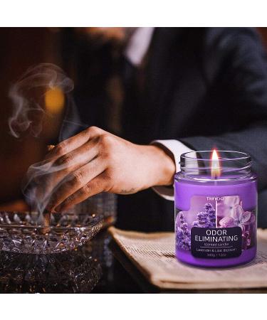 Lavender & Lilac Blossom Odor Eliminating Candle - Premium Soy Candle Gift Set | Eliminates 99% of Pet, Smoke & Food Smells | Highly Fragranced Candle for Women - Buy Online on GoSupps.com