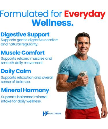 HealthFare Magnesium Citrate Capsules 500mg | 90 Vegan Pills | High Absorption Essential Mineral Supplement | Extra Strength Formula | Non-GMO Gluten-Free Made in USA - Buy Online on GoSupps.com