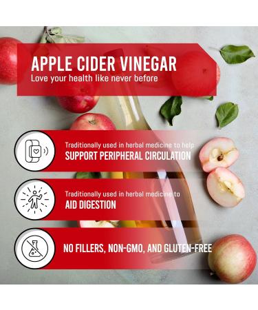 EBYSU Apple Cider Vinegar Capsules (180 Count Apple Cider Vinegar Pills) Digestion Support Supplement for Men and Women Formulated to be Gentle on Taste Buds and Stomach ACV Vegetarian - Buy Online on GoSupps.com