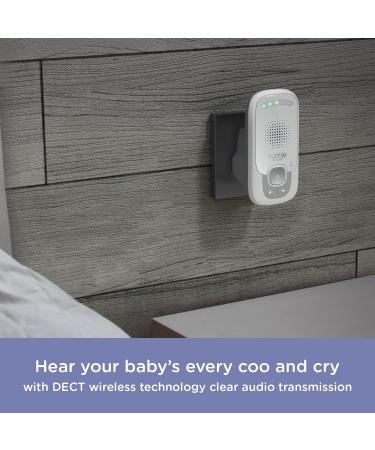 Hubble Listen DECT Audio Baby Monitor - High Sensitivity Microphone, 50m Range, Visual Sound Indicator, White - Buy Online on GoSupps.com