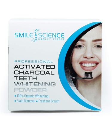 Smile Science Harley Street Professional Activated Charcoal Teeth Whitening Powder - Buy Online on GoSupps.com