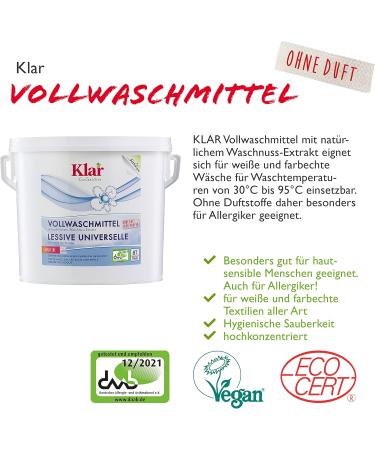 Clear Fully Detergent 4.4kg | Fragrance-Free Vegan Eco-Friendly Washing Powder for Allergy Sufferers | 80 Washes - Buy Online on GoSupps.com