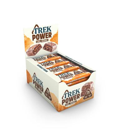 TREK Protein Power Bar Chocolate Orange - Plant Based - Gluten Free - Vegan Snack - 55g x 16 bars Choc single