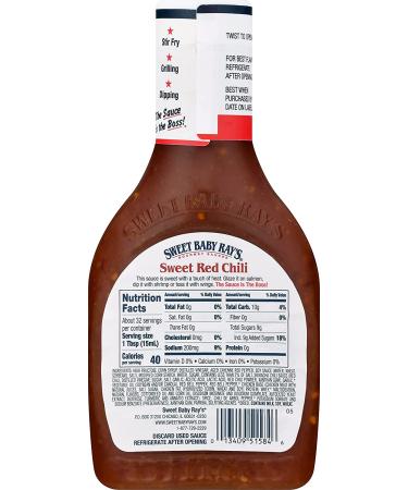 Sweet Baby Ray's Sweet Chili Wing Sauce & Glaze 16oz Bottle - Pack of 3 - Buy Online on GoSupps.com