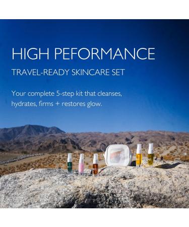 JustUs Skincare Mini Kit 5 Piece Anti-Aging Travel Set for Hydration, Firmness, Brightening + Glow Includes Free Travel Case | $115 Value - Buy Online on GoSupps.com