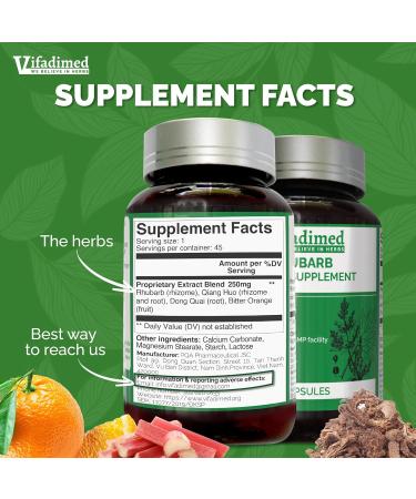 Rhubarb Gut Motility Assist for Bowel Movement and Regularity Constipation Relief Bloating & Gas Relief Mucus Production Activator Lining & Microbiome Support 90 Capsules Unflavoured 90 capsules - Buy Online on GoSupps.com