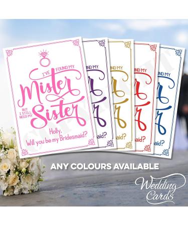 Funny Personalized Birthday Card for Wedding Cakes - A6 White Gloss Paper (260 g/m ) - Mr. Sister Gift - Buy Online on GoSupps.com