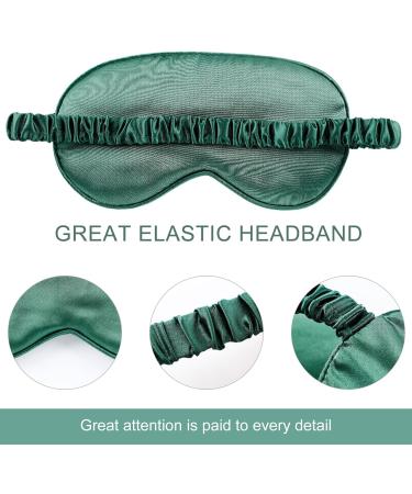 Color Solid Lightweight Bag with Hair Scrunchy Silk Eye Mask & Breathable Face Cover - Ideal for Travel & Sleep - Buy Online on GoSupps.com