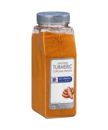 McCormick Culinary Ground Turmeric, 16 oz - One 16 Ounce Container of Powdered Turmeric Spice Perfect for Indian, Southwest Asian, Middle Eastern, and North African Cuisines