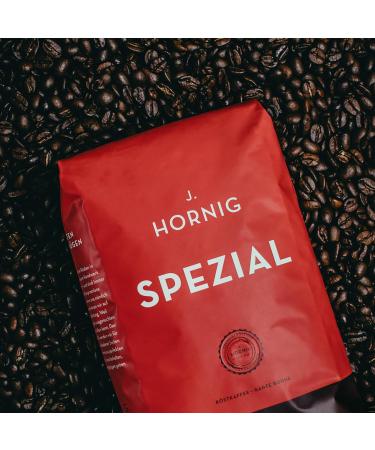 J. Hornig Coffee Beans Special 500g whole beans mild flavour chocolatey taste for automatic coffee machines filter coffee makers and espresso coffee makers - Buy Online on GoSupps.com