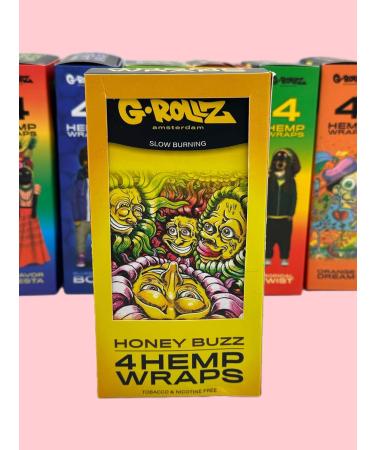 G Rollz Amsterdam Hemp Wraps (Honey Buzz) - Buy Online on GoSupps.com