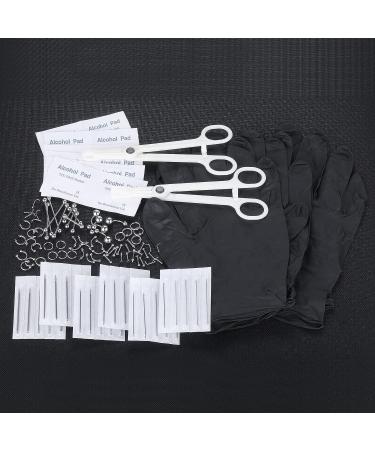 ChiMunllin 120PCS Body Piercing Kit - Surgical Steel 14G 16G 20G BCR CBR Labret Lip Rings Cartilage Daith Earrings - Nose Septum Studs Belly Button Rings - Piercing Jewelry Set with Needles, Gloves & Tools - Buy Online on GoSupps.com