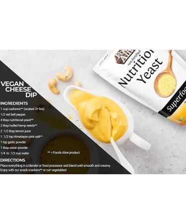 Foods Alive Non-Fortified Nutritional Yeast 32 oz - Superfood for Flavor & Nutrition - Buy Online on GoSupps.com