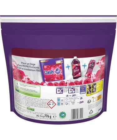Dash All-in-1 PODS Laundry Detergent Capsules 40 Washes Jasmine and May Rose Ultra Clean and Long-Lasting Freshness Eliminates - Buy Online on GoSupps.com