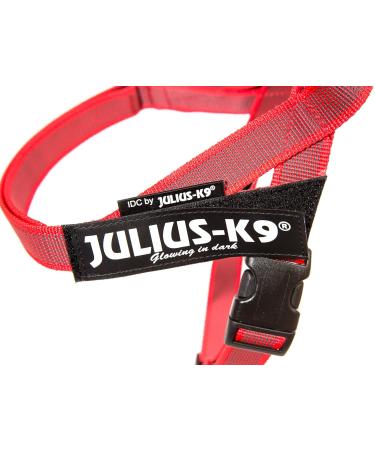 Julius-K9 Color & Gray Belt Harness XS/Mini-Mini | Red-Grey | International Shipping - Buy Online on GoSupps.com