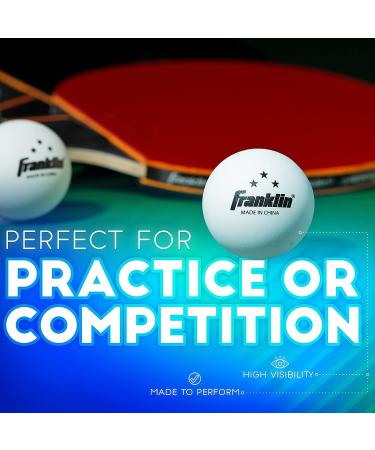 Franklin Sports 3 Star Official Size Ping Pong Balls - 40mm Table Tennis Balls - Professional Durable High Performance - White - 6 Pack - Buy Online on GoSupps.com