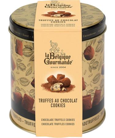 Box of Truffles with Dark Chocolate and Cookie Chips 200g - La Belgique Gourmande - Buy Online on GoSupps.com