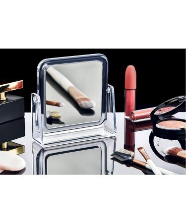 BOXUP Double-Sided Magnifying Square Makeup Mirror - Perfect for Precision and Clarity - Buy Online on GoSupps.com
